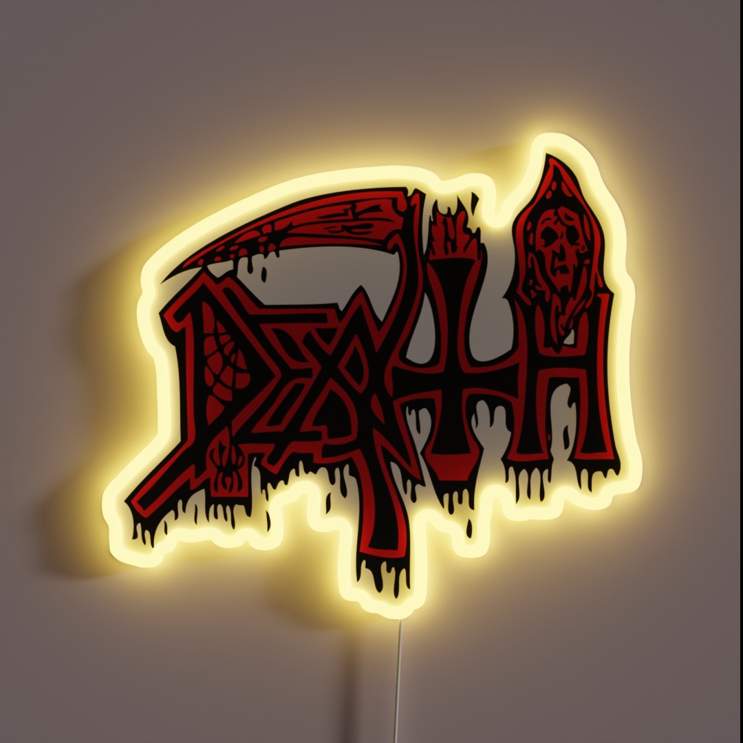 DEATH LOGO RGB Neon Sign DEATH LOGO RGB Neon Sign