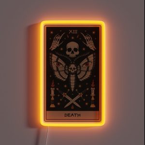 Death Moth Tarot RGB Neon Sign