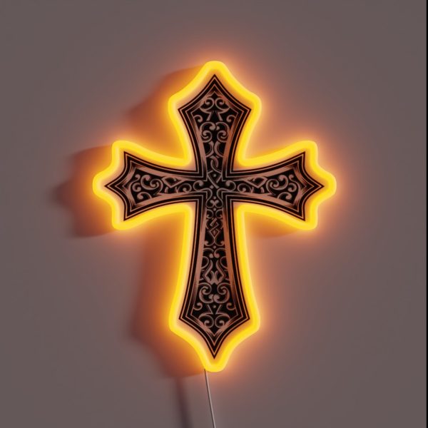 Decorative Cross RGB Neon Sign