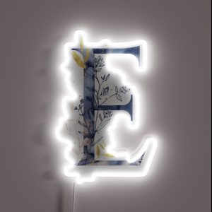 Decorative Letter E RGB Neon Sign Decorative Letter E RGB Neon Sign