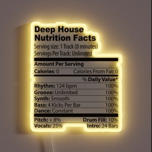Deep House RGB Neon Sign Deep House RGB Neon Sign