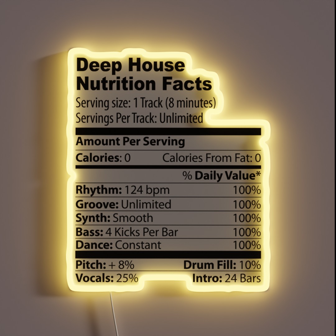 Deep House RGB Neon Sign Deep House RGB Neon Sign