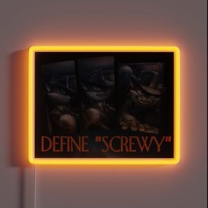 Define Screwy RGB Neon Sign