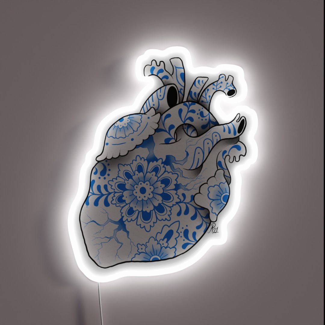 Delft Heart RGB Neon Sign Delft Heart RGB Neon Sign