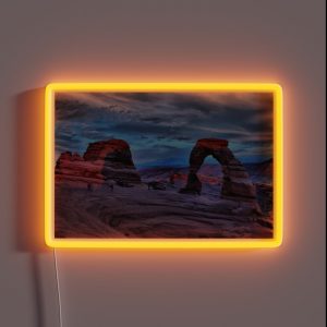 Delicate Arch At Sunset RGB Neon Sign