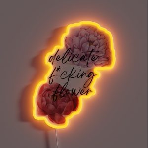 Delicate Flower RGB Neon Sign