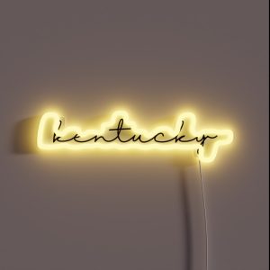 Delicate Kentucky Font RGB Neon Sign