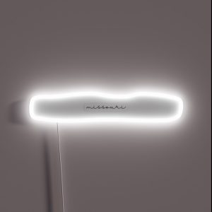 Delicate Missouri Font RGB Neon Sign