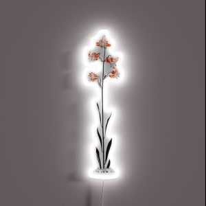 Delicate Orange Lilies RGB Neon Sign Delicate Orange Lilies RGB Neon Sign