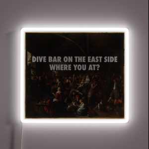 Delicate Peasants Carousing RGB Neon Sign Delicate Peasants Carousing RGB Neon Sign