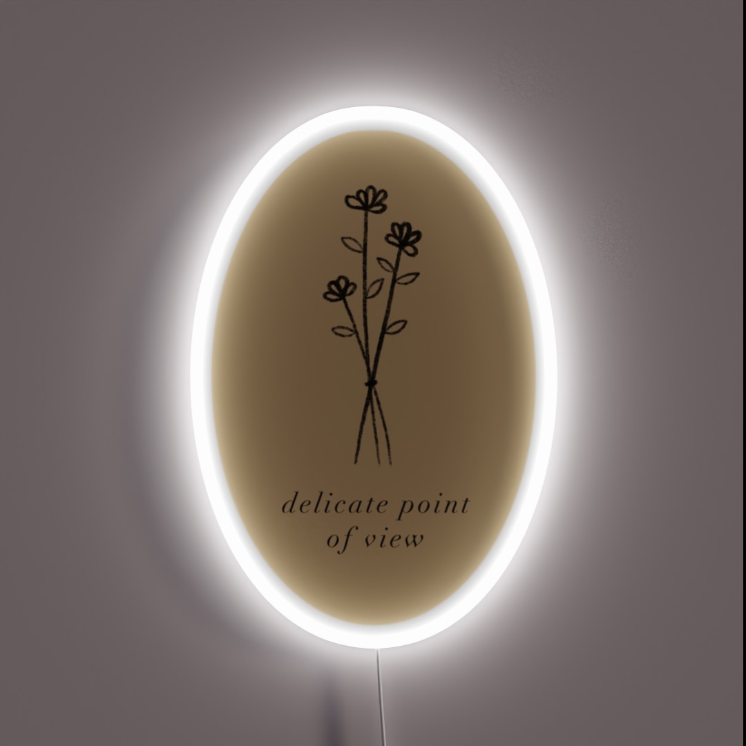 Delicate Point Of View RGB Neon Sign Delicate Point Of View RGB Neon Sign