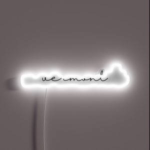 Delicate Vermont Font RGB Neon Sign