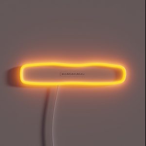 Delicate Wisconsin Font RGB Neon Sign