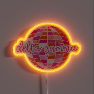 Delta Gamma Disco RGB Neon Sign Delta Gamma Disco RGB Neon Sign