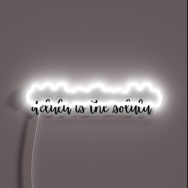 Delulu Is The Solulu RGB Neon Sign