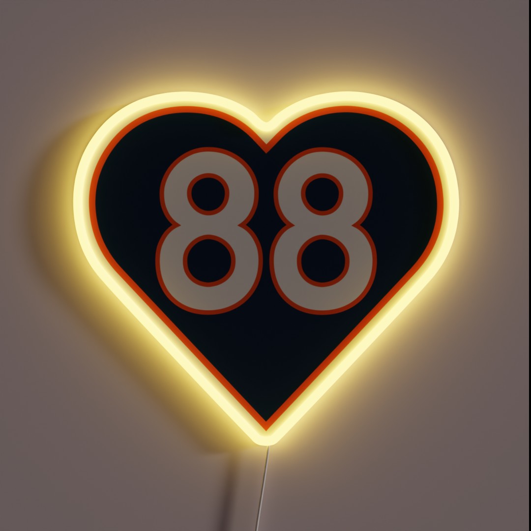 Demaryius Thomas Heart 88 RGB Neon Sign Demaryius Thomas Heart 88 RGB Neon Sign