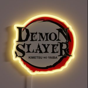 Demon Slayer Logo RGB Neon Sign Demon Slayer Logo RGB Neon Sign