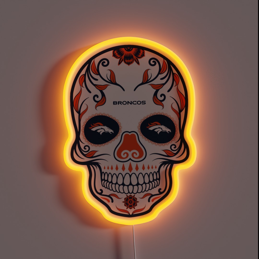 Denver Broncos Football RGB Neon Sign Denver Broncos Football RGB Neon Sign