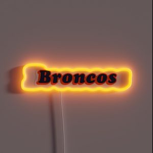 Denver Broncos RGB Neon Sign Denver Broncos RGB Neon Sign