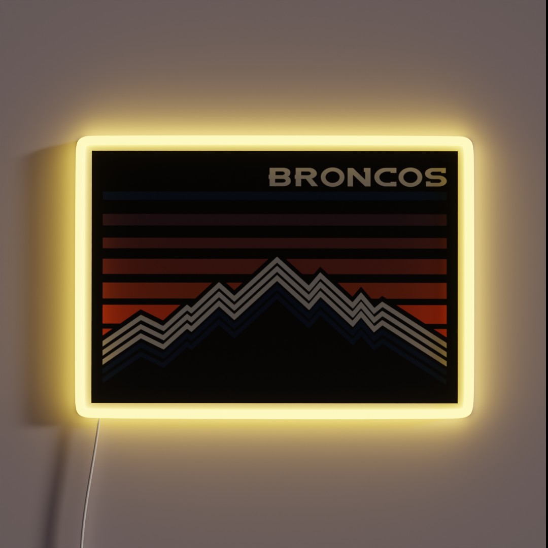 Denver Broncos RGB Neon Sign Denver Broncos RGB Neon Sign