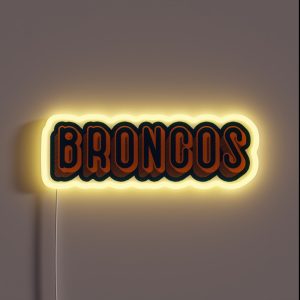 Denver Broncos RGB Neon Sign