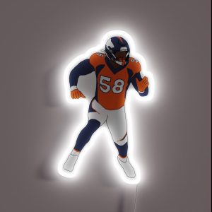 Denver Broncos Von Miller RGB Neon Sign Denver Broncos Von Miller RGB Neon Sign