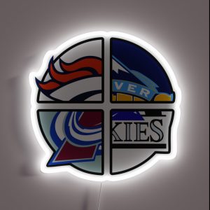 Denver Teams Colorado Fans RGB Neon Sign Denver Teams Colorado Fans RGB Neon Sign