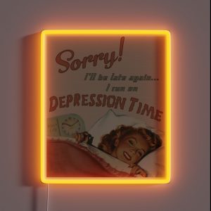 Depression Time RGB Neon Sign