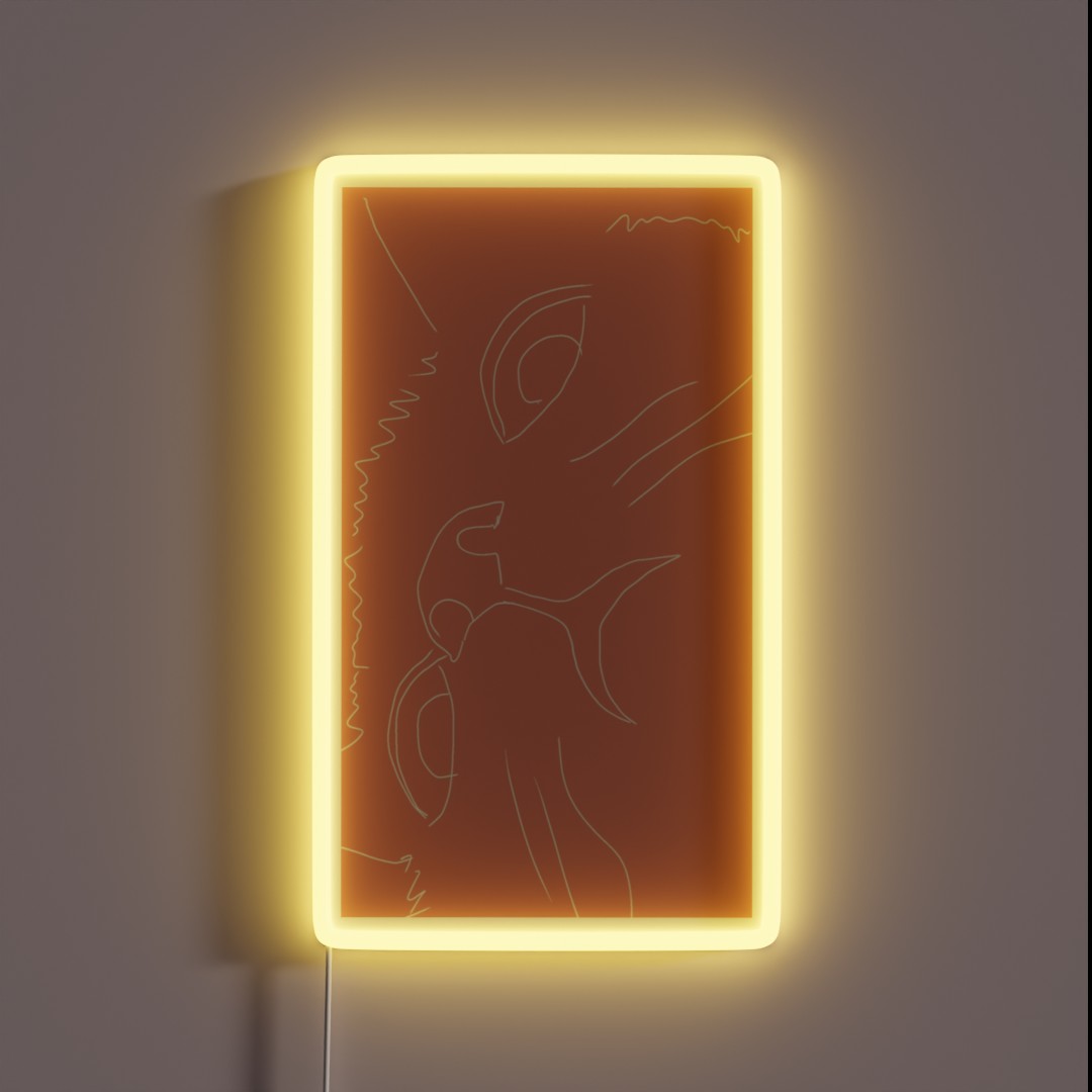 Derp Cat RGB Neon Sign Derp Cat RGB Neon Sign