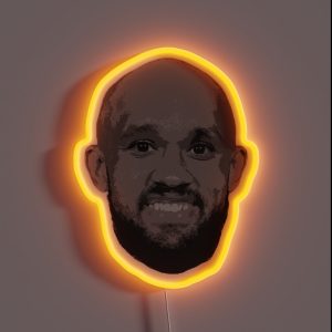 Derrick White Bald Funny Face Viral RGB Neon Sign Derrick White Bald Funny Face Viral RGB Neon Sign