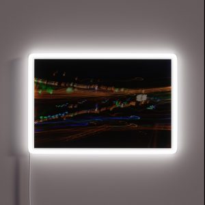 Derwent River Light Trails 1 RGB Neon Sign