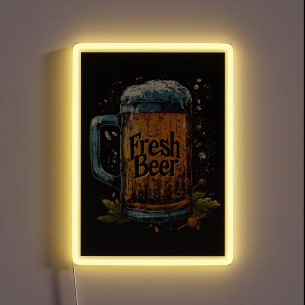 Design Fresh Beer RGB Neon Sign