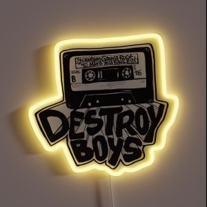 Destroy Boys Logo Transparent RGB Neon Sign Destroy Boys Logo Transparent RGB Neon Sign