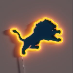 Detroit Lion RGB Neon Sign