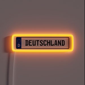 Deutschland Kennzeichen RGB Neon Sign Deutschland Kennzeichen RGB Neon Sign