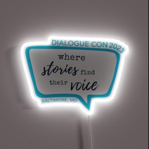 Dialogue Con 2023 Logo RGB Neon Sign Dialogue Con 2023 Logo RGB Neon Sign