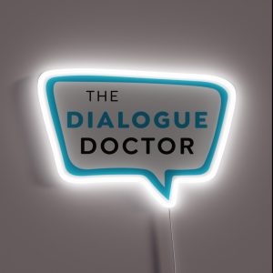 Dialogue Doctor Logo RGB Neon Sign Dialogue Doctor Logo RGB Neon Sign