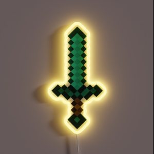 Diamond Sword RGB Neon Sign