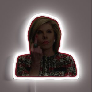 Diane Lockhart Flip Off RGB Neon Sign