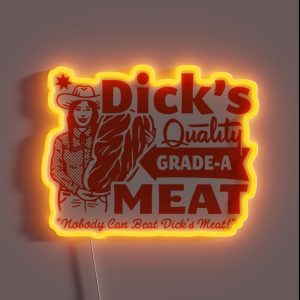 Dick S Quality Meat RGB Neon Sign