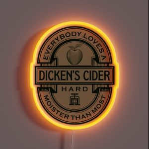 Dicken S Cider Label RGB Neon Sign Dicken S Cider Label RGB Neon Sign
