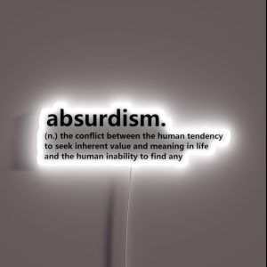 Dictionary Collection Absurdism RGB Neon Sign Dictionary Collection Absurdism RGB Neon Sign