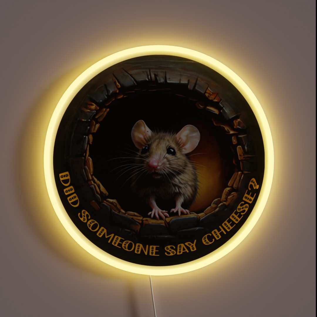 Did Someone Say Cheese RGB Neon Sign Did Someone Say Cheese RGB Neon Sign