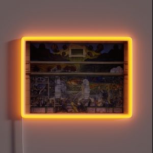 Diego Rivera Famous Paintings RGB Neon Sign