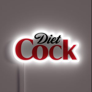 Diet Cock Tiktok RGB Neon Sign