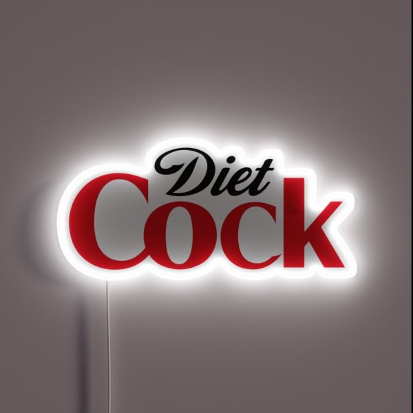 Diet Cock Tiktok RGB Neon Sign