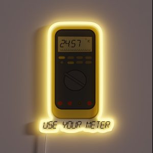Digital Multimeter Enthusiast RGB Neon Sign