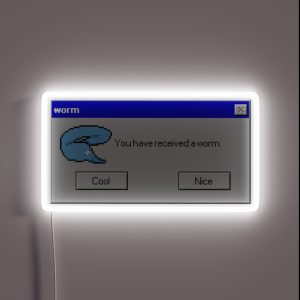Digital Worm RGB Neon Sign Digital Worm RGB Neon Sign
