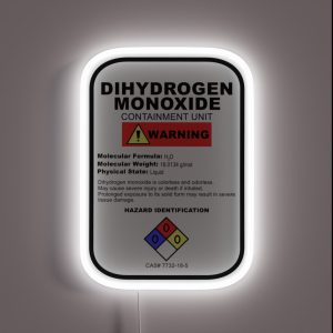 Dihydrogen Monoxide RGB Neon Sign Dihydrogen Monoxide RGB Neon Sign