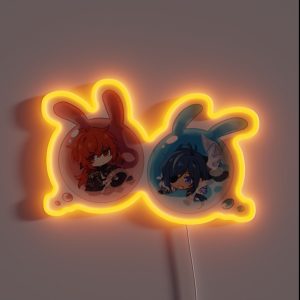 Diluc And Amp Kaeya RGB Neon Sign